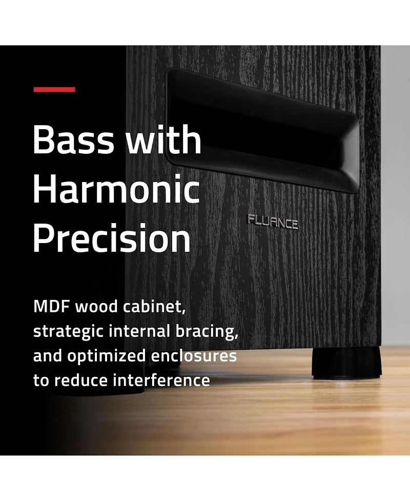 Fluance Ri91 Reference Stereo Powered Floorstanding Tower Speakers with High Performance Amt Tweeters, 2x6.5" Drivers, 150W Amplifier for Turntable, T