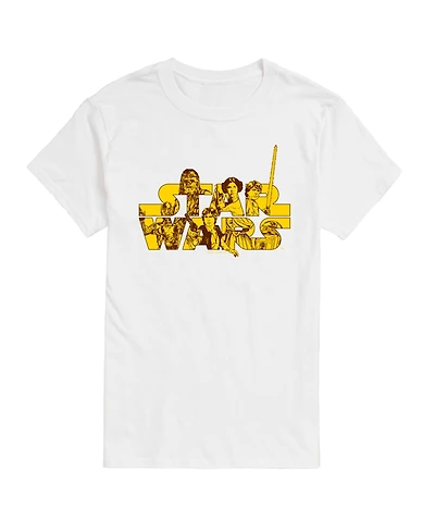 Airwaves Men's Star Wars Character Logo Short Sleeve T-Shirt