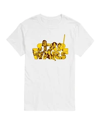 Airwaves Men's Star Wars Character Logo Short Sleeve T-Shirt