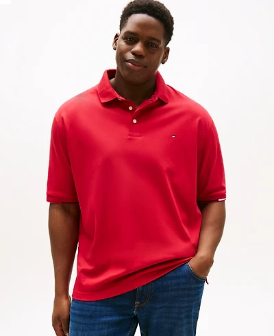 Tommy Hilfiger Men's Big & Tall Flag-Cuff Polo Shirt