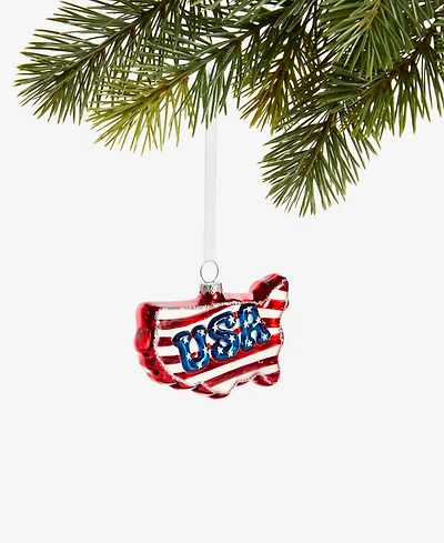 Holiday Lane Eclectic Charm Usa Map Ornament, Macy's Exclusive