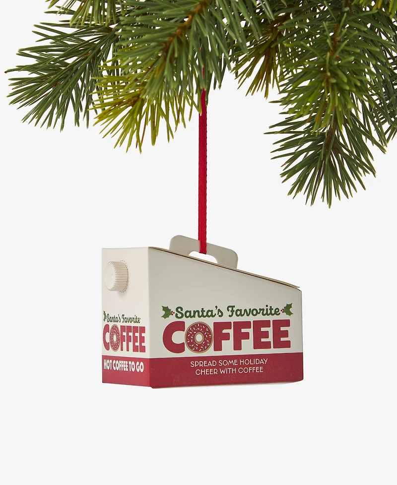 Holiday Lane Foodie Coffee Box Ornament, Macy's Exclusive