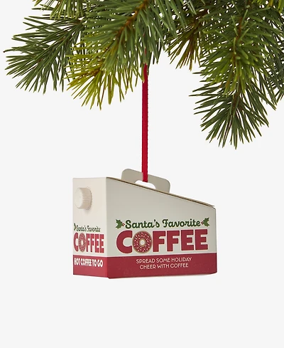 Holiday Lane Foodie Coffee Box Ornament, Macy's Exclusive