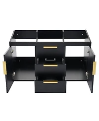 36" Wall-Mounted Bathroom Vanity with 2 Drawers