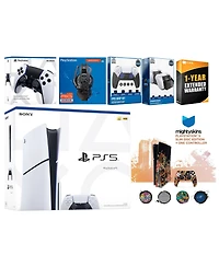 Sony Playstation 5 Slim Disc with Extra Edge Controller, Plantronics Headset, Fps Grip Kit