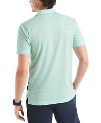 Men's Classic-Fit Stripe Moisture Wicking Performance Golf Polo Shirt