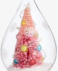Holiday Lane Merry Magic Pink Tree in Dome Ornament, Macy's Exclusive