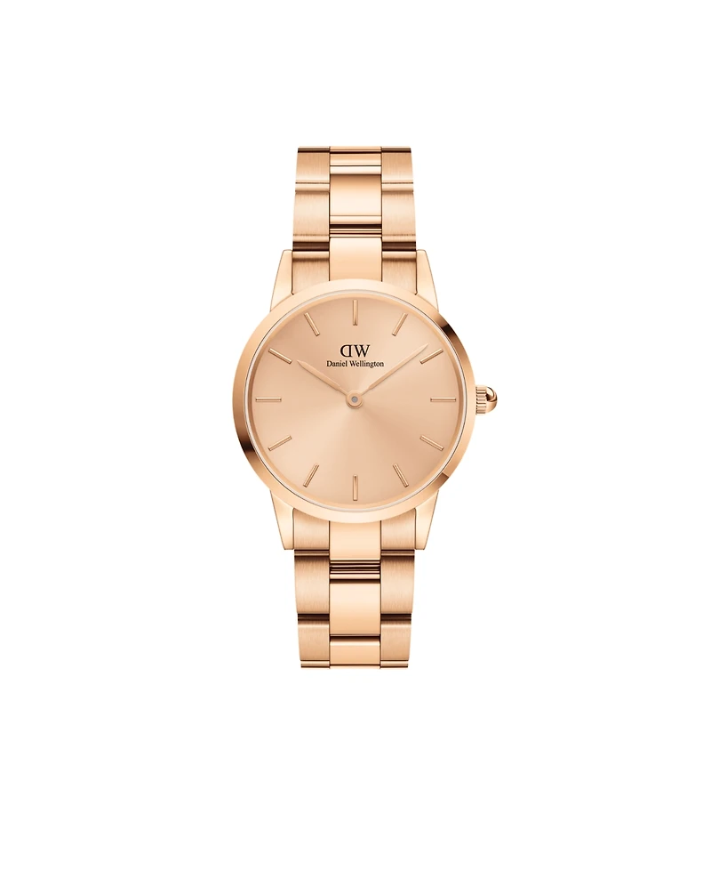 Daniel Wellington Unisex Analog Rose Gold-Tone Stainless Steel Watch, 28mm