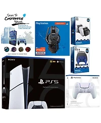 Sony Playstation 5 Slim Digital with Extra Volcanic Red Controller, Plantronics Headset, Gamer Kit