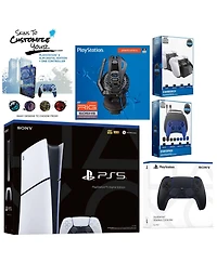 Sony Playstation 5 Slim Digital with Extra Volcanic Red Controller, Plantronics Headset, Gamer Kit