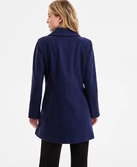 Anne Klein Women's Double-Breasted Peacoat, Exclusively at Macy's