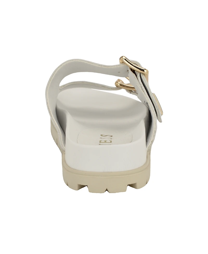 Guess Women's Fasten Double-Buckle Footbed Sandals