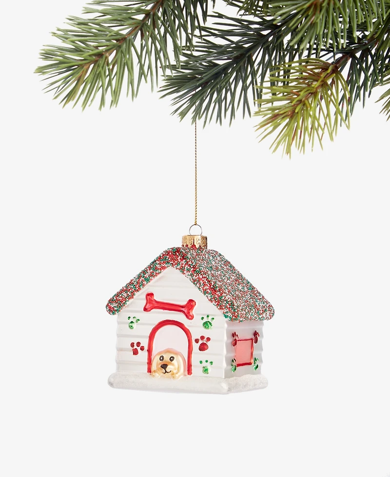Holiday Lane Pets Dog House Ornament, Macy's Exclusive