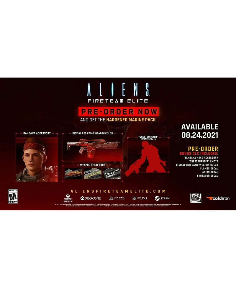 Aliens Fireteam Elite for Xbox One and Xbox Series X