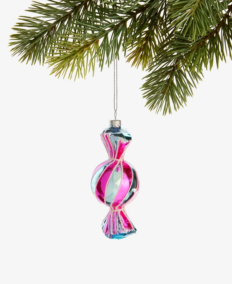 Holiday Lane Sugar Plum Glass Wrapped Candy Ornament, Macy's Exclusive