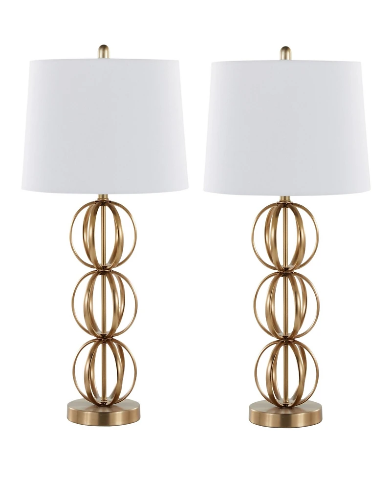 Lumisource 29" Metal Linx Contemporary Table Lamp, Set of 2