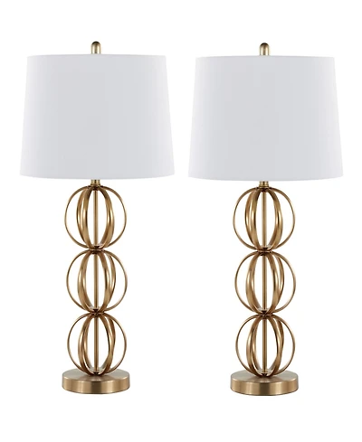 Lumisource 29" Metal Linx Contemporary Table Lamp, Set of 2