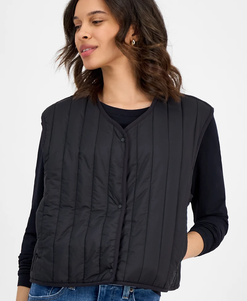 Rains Women's Stand-Collar Zip-Front Vest