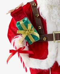 Holiday Lane Heritage Caucasian Santa With Sign Post, Macy's Exclusive
