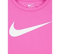Nike Little Girls 2-Pc. Dri-fit Logo Tee & Scooter Set