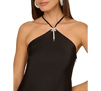 Adrianna Women's Stretch Satin Midi Dress