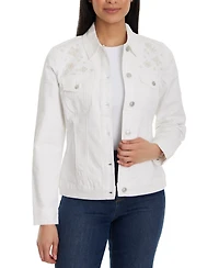 Gloria Vanderbilt Women's Amanda Embroidered Denim Jacket
