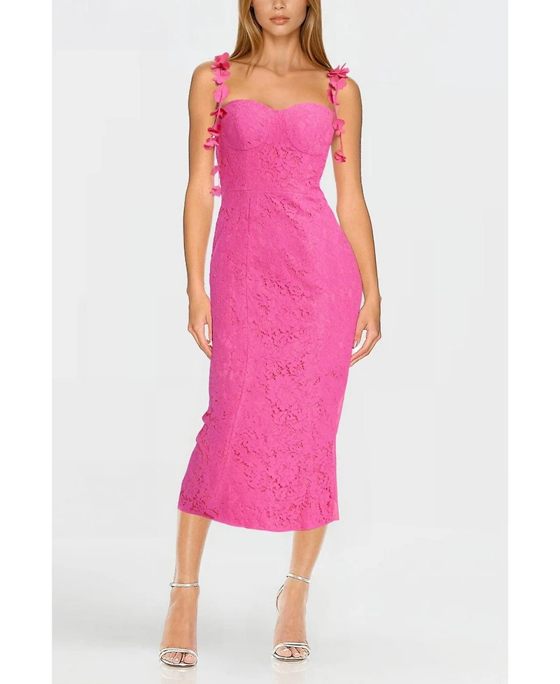 Womens The Zoe Lace Flower Strap Cocktail Dress