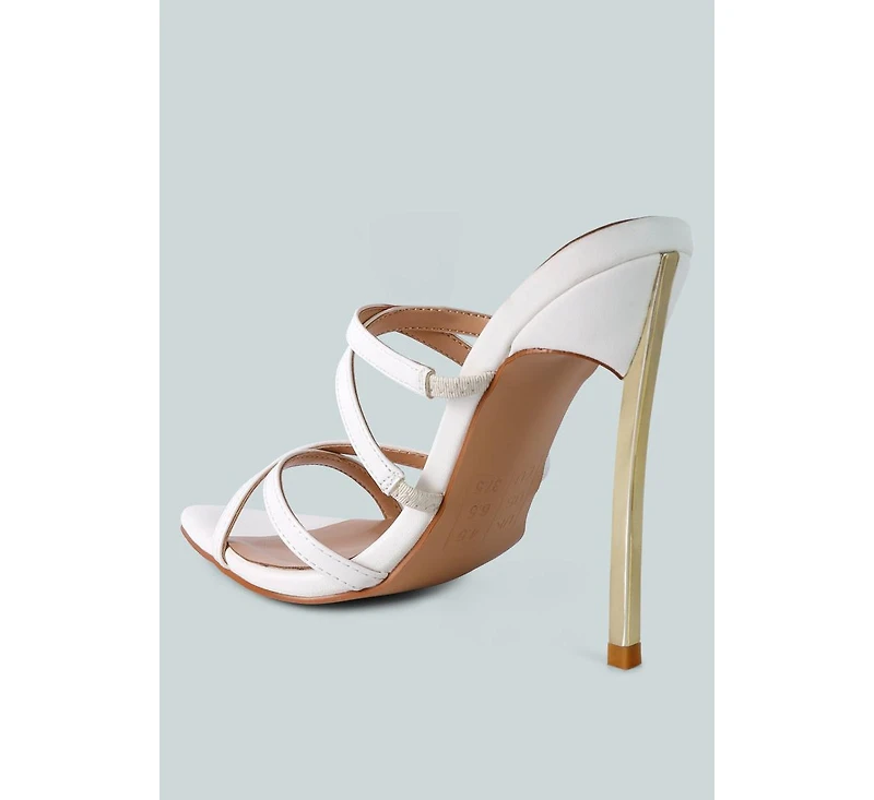 Womens Nightclub Ready Strappy Stiletto Heel Sandals