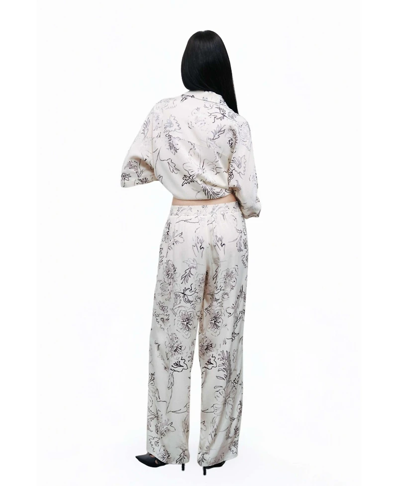 Nocturne Women's Flowy Patterned Shirt