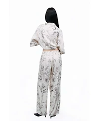 Nocturne Women's Flowy Patterned Shirt