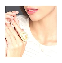 Sohi Women's Cluster Stone Statement Ring