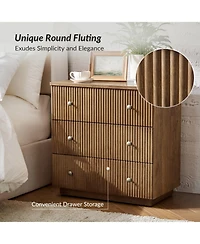 Sara 3-Drawer Nightstand