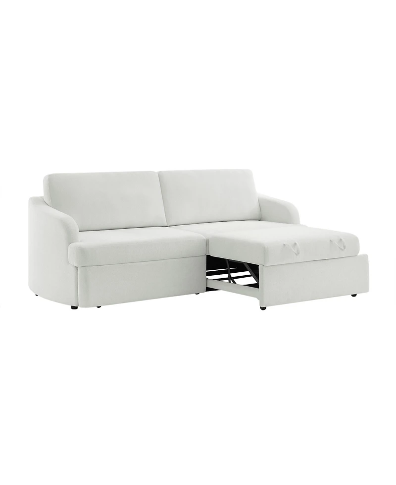 Serta 91.3" Polyester Medford Convertible Sofa