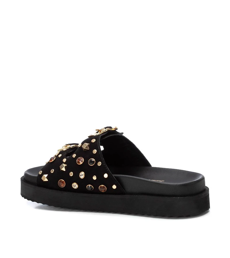 Carmela Leather Women's Fashion Footbed Sandals By Xti