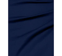 Xscape Petite V-Neck Ruffle Sheath Gown