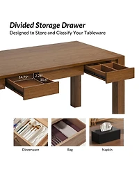 Andrea Solid Wood Dining Table