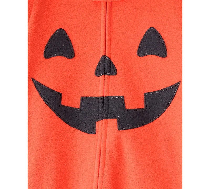 Carter's Toddler Boys Halloween Jack O Lantern Hooded Zip Up Jumpsuit