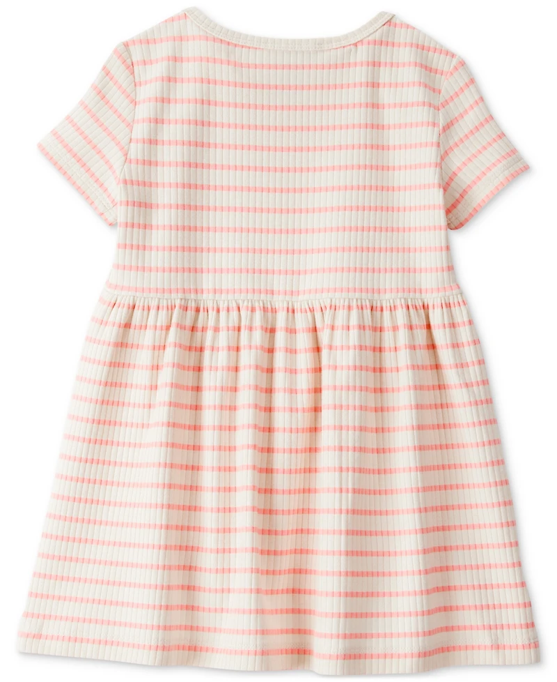 Carter's Toddler Girls Bows Striped Short-Sleeve Dress