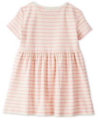 Carter's Toddler Girls Bows Striped Short-Sleeve Dress