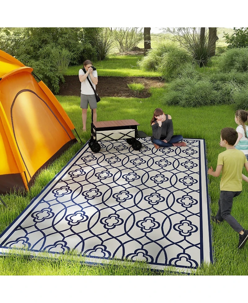 Outsunny Outdoor Rug, 9' x 18' Floor Mat