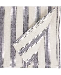 Saro Lifestyle Classic Striped Pure Linen Table Runner, 16" x 72"