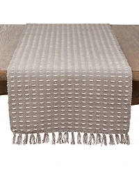 Saro Lifestyle Dashed Woven Table Runner