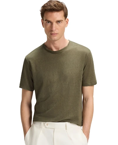 Hugo Boss Beckham x Men's Soft Linen Regular-Fit T-Shirt