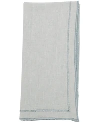Saro Lifestyle Stonewashed Overlock Linen Edge Napkins, 20" x