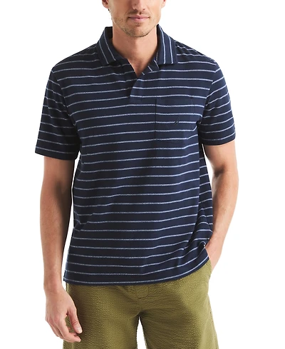 Nautica Men's Classic-Fit Stripe Seersucker Polo Shirt