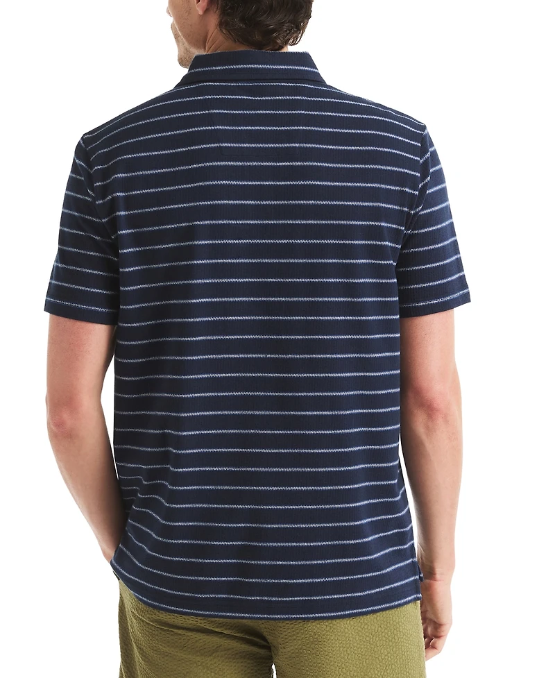 Nautica Men's Classic-Fit Stripe Seersucker Polo Shirt