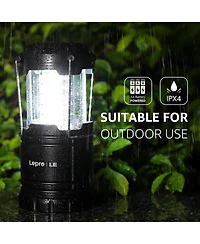 Lepro Led Camping Lanterns Battery Powered, Collapsible, IPX4 Water Resistant, Outdoor Portable Lights for Emergency, Hurricane