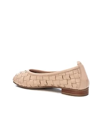 Carmela Leather Collection Women's Braided Flats By Xti