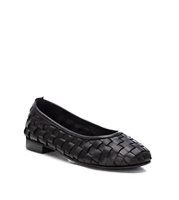Carmela Leather Collection Women's Braided Flats By Xti