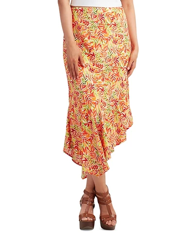 Bcx Juniors' Printed Linen-Blend Skirt